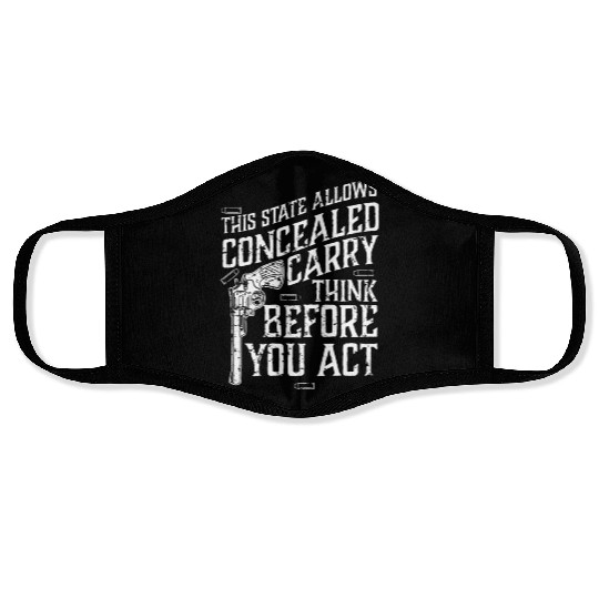 Pro Gun Gun Lover Gun Contorol 2nd Amendment Face Masks