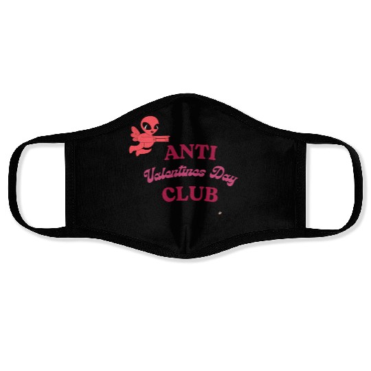 Anti Valentines Club Beautiful Nerd by Tavia Linen Face Masks