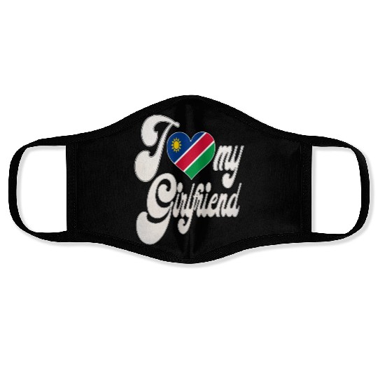 NamibiaI Love My Namibian Girlfriend Face Masks