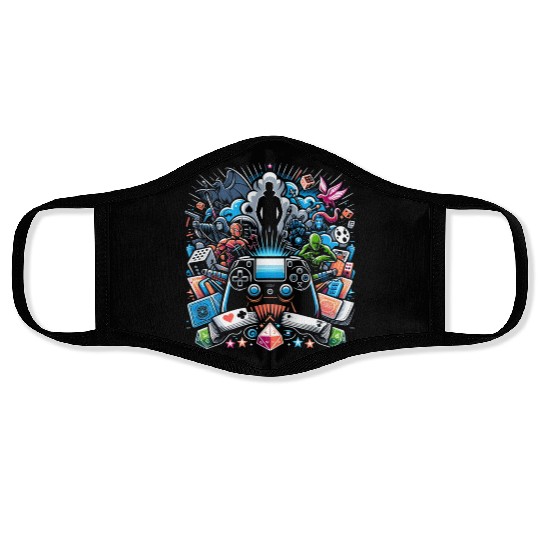 Gamer's Galaxy Face Masks