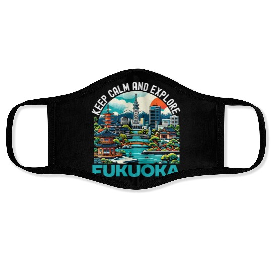 Fukuoka Japan Country Travel Vacation Japanese Face Masks