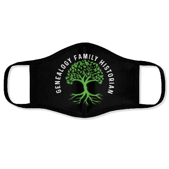 Genealogy Family Historian Archaeologist Gift Face Masks