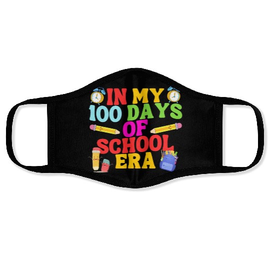 In My 100 Days Of School Era Face Masks