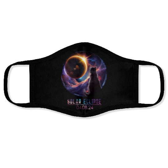 Total Solar Eclipse 4.8.24 Path Of Totality Kids Face Masks