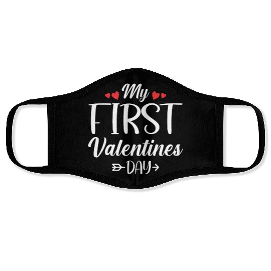 My First Valentines Day Face Masks