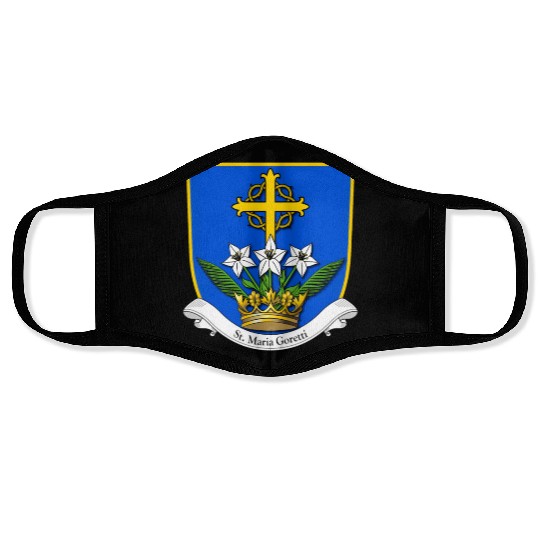 St Maria Goretti Lily Saints Catholic Purity Face Masks