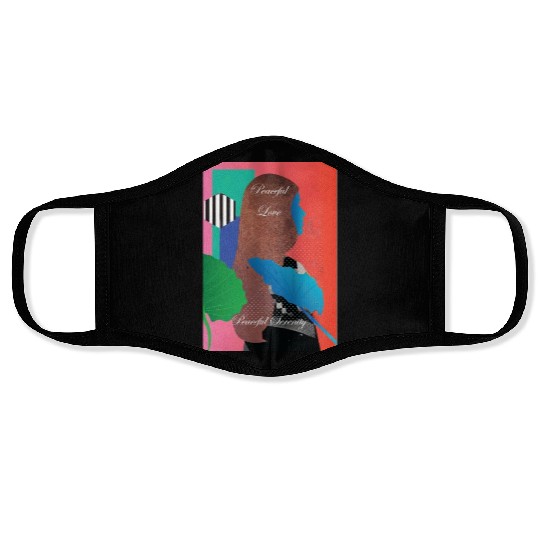 Peaceful Love, Peaceful Serenity Face Masks