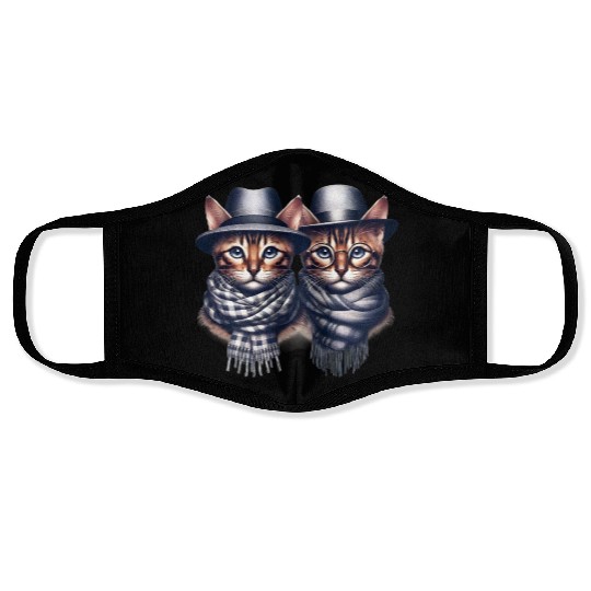 Bengal Kittens Cute Kitty Face Masks