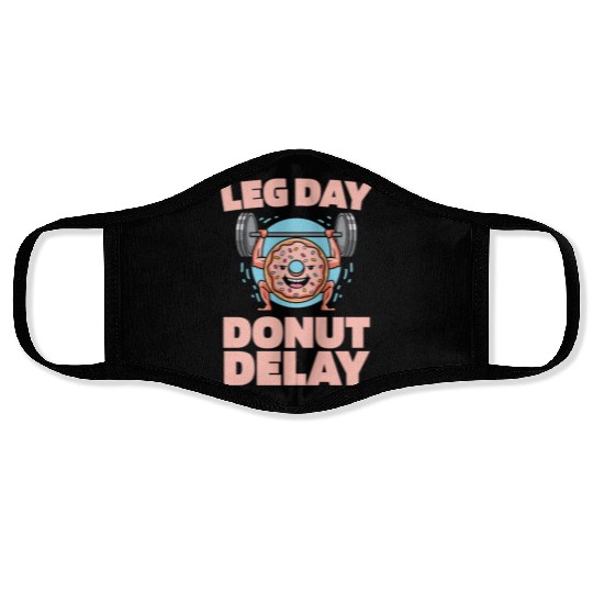 Fitness Donut Funny Donut Gym Face Masks