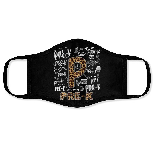 Leopard Print Pre K Face Masks