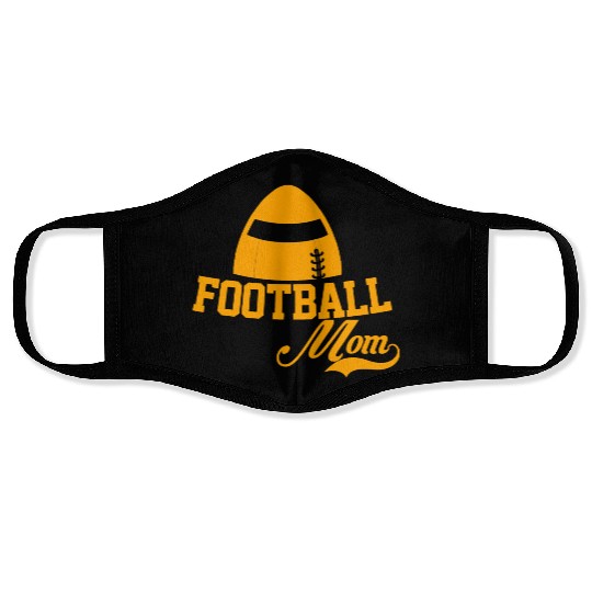Orange Ball Football Mom Passion Is Gift Cool Best Face Masks