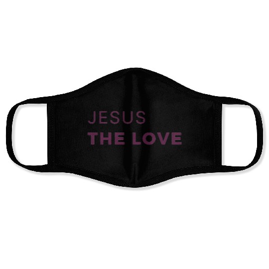 Jesus The Love Face Masks