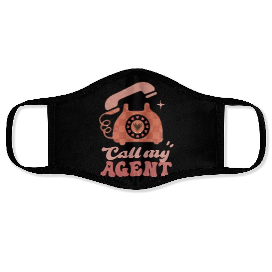 Call My Agent Funny Valentine's Day Face Masks