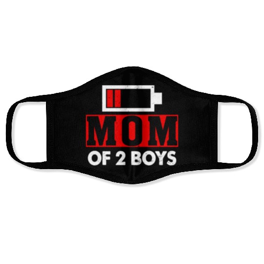 Mom of 2 Boys Mom and Son Matching Mom Gifts Face Masks