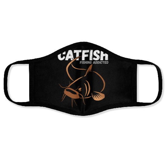 Catfish Fishing Addicted Face Masks
