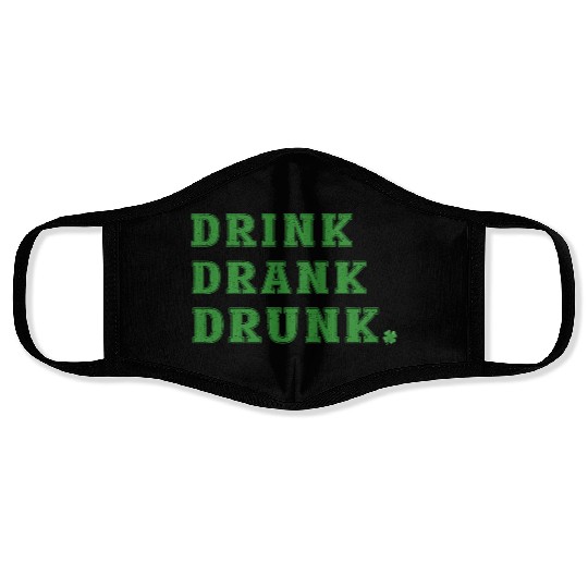 Funny St. Patty's Day Drinking Face Masks
