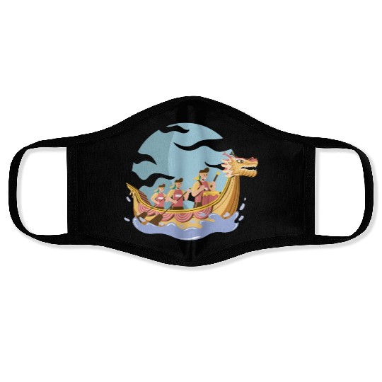 Chinese Dragon Boat Dragon Boat Racer Gift Face Masks