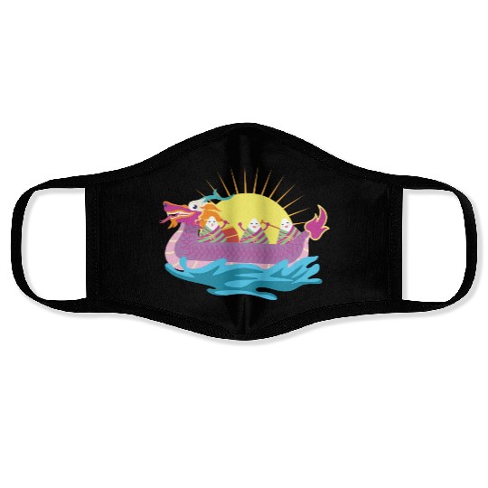 Chinese Dragon Boat Chinese Gift Face Masks