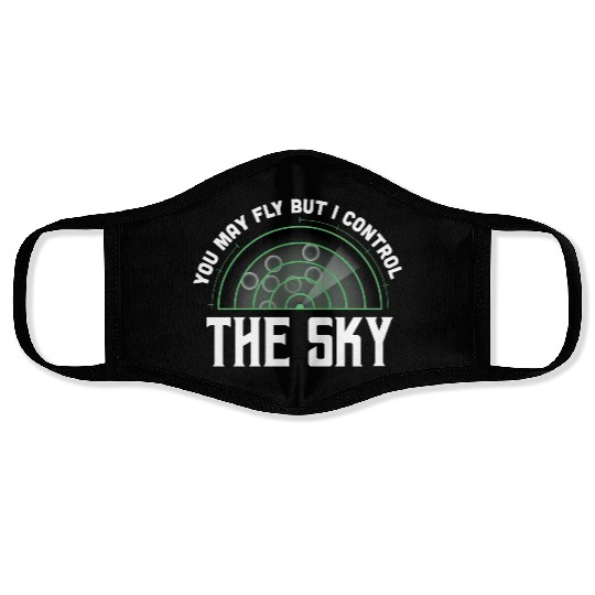 I Control Sky Air Traffic Professionals Gift Face Masks