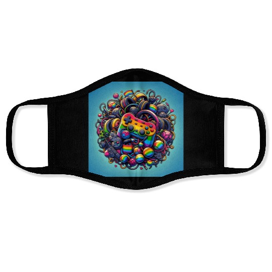 Controller Lovefest Gaymer Face Masks