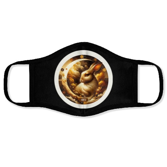 ISFJ Earth Rabbit: Serene Vigiliance Face Masks