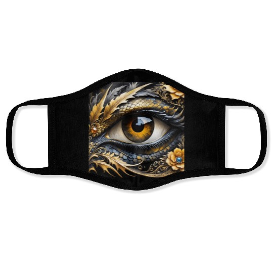 Dragon Eyes Face Masks