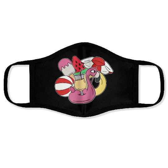 Summer Fun at the Pool or Beach Face Masks