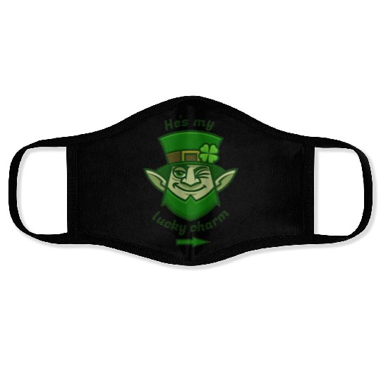 St. Patrick's Day Lucky Charm for Her Face Masks