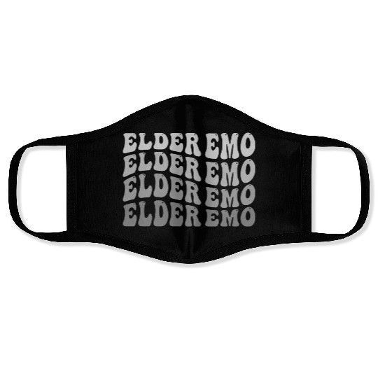 Elder EMO Multi Word Groovy Style Face Masks