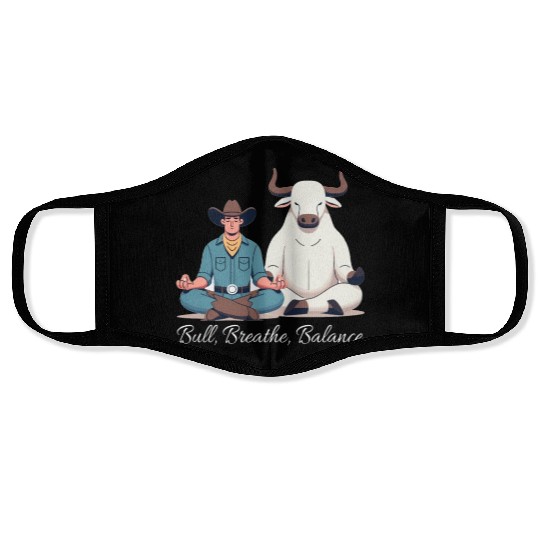 Rodeo Bull Riding Livestock Show Farmer Cattle Face Masks
