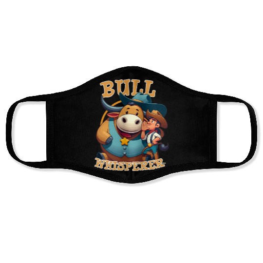 Rodeo Bull Riding Livestock Show Farmer Cattle Face Masks