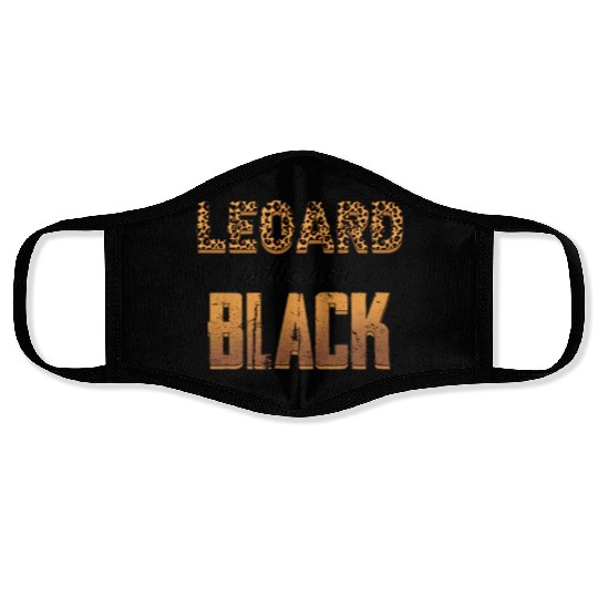 leopard is the new black for light Face Masks