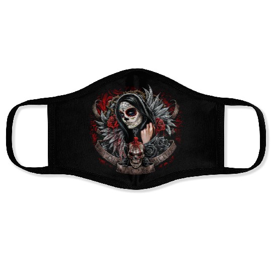 Dia de Los Muertos Sugar Skull Design Face Masks