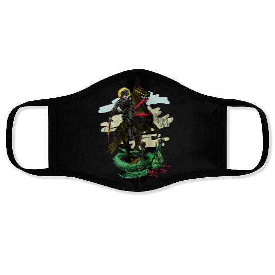 St. George and the Dragon Face Masks