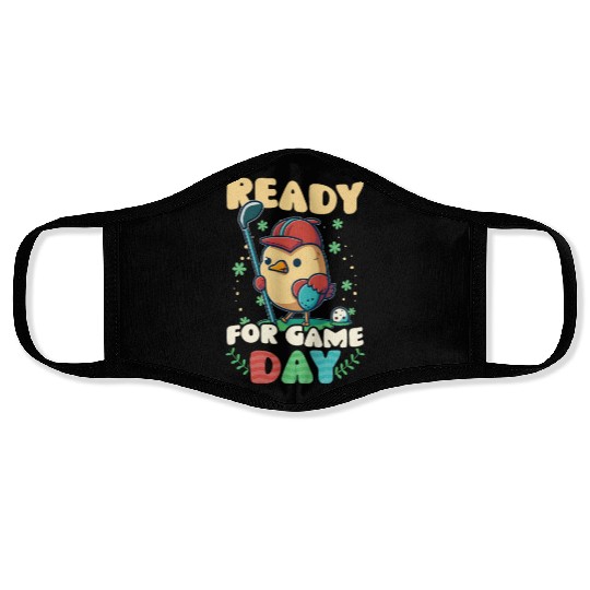 Golf Easter Ready Game Day Face Masks