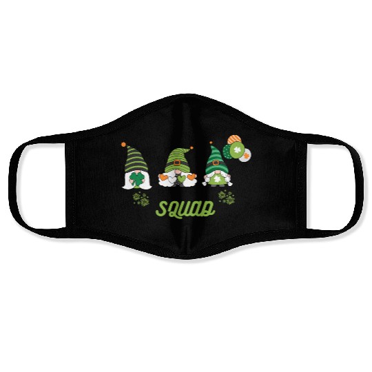 Cute Smuurfs St.patrick's Day Face Masks