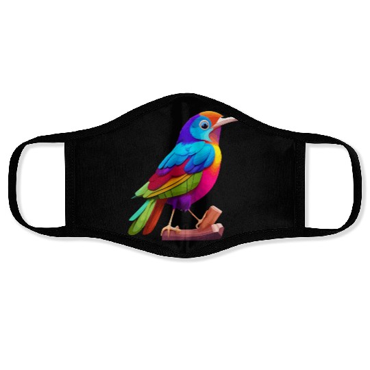 color bird animal Face Masks