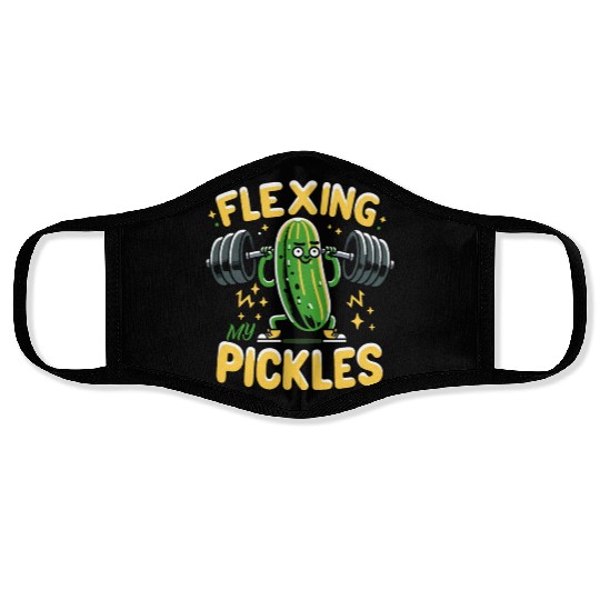 Pickle Lover Funny Pickle Dill pickle Pickled Face Masks