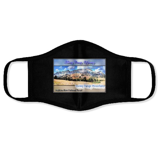 I've Been Framed! Snowy Range Scenic Byway Wyoming Face Masks