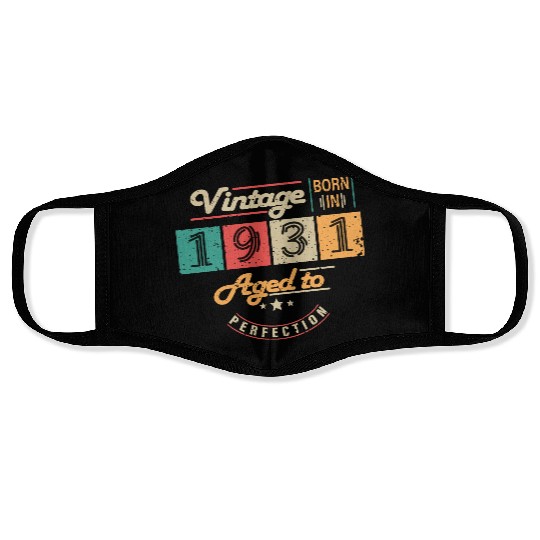 Original 1931 Vintage - 1931 Birthday Gift Face Masks