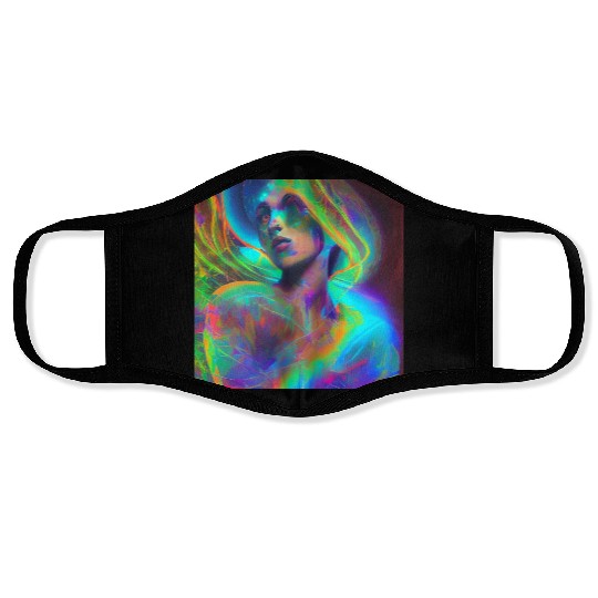 Neon Ghost Face Masks