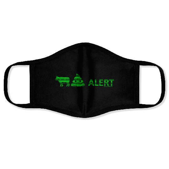 GREEN BS ALERT !!! .....simple alert message..... Face Masks