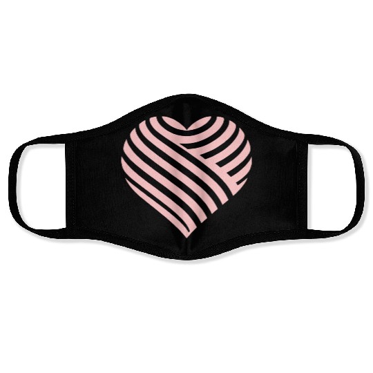 heart design Face Masks