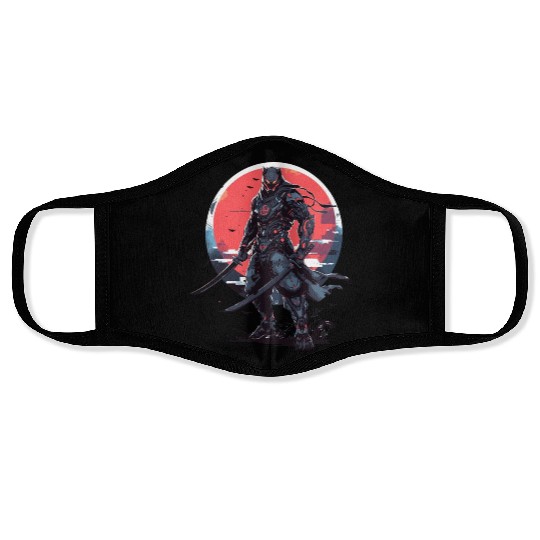 Anime Panther -Krieger Samurai Katana Face Masks