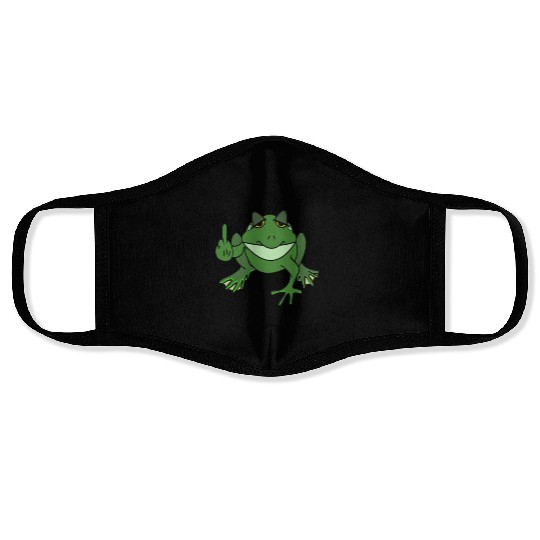 "It's not easy being green but it's.....Frog Face Masks