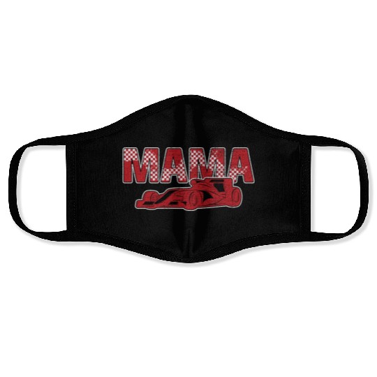 Racing Birthday Matching Family Race Car Pit Crew Face Masks