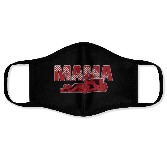 Racing Birthday Matching Family Race Car Pit Crew Face Masks