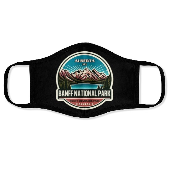 Banff National Park, Alberta Canada grizzly bears Face Masks