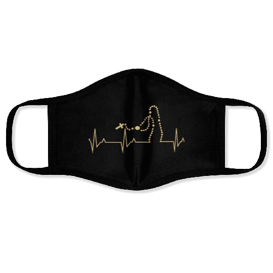 Roman Catholic Rosary Virgin Mary Chaplet Design Face Masks