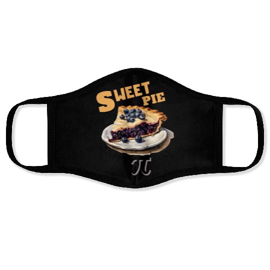 sweet as pie happy pi day math lover Face Masks